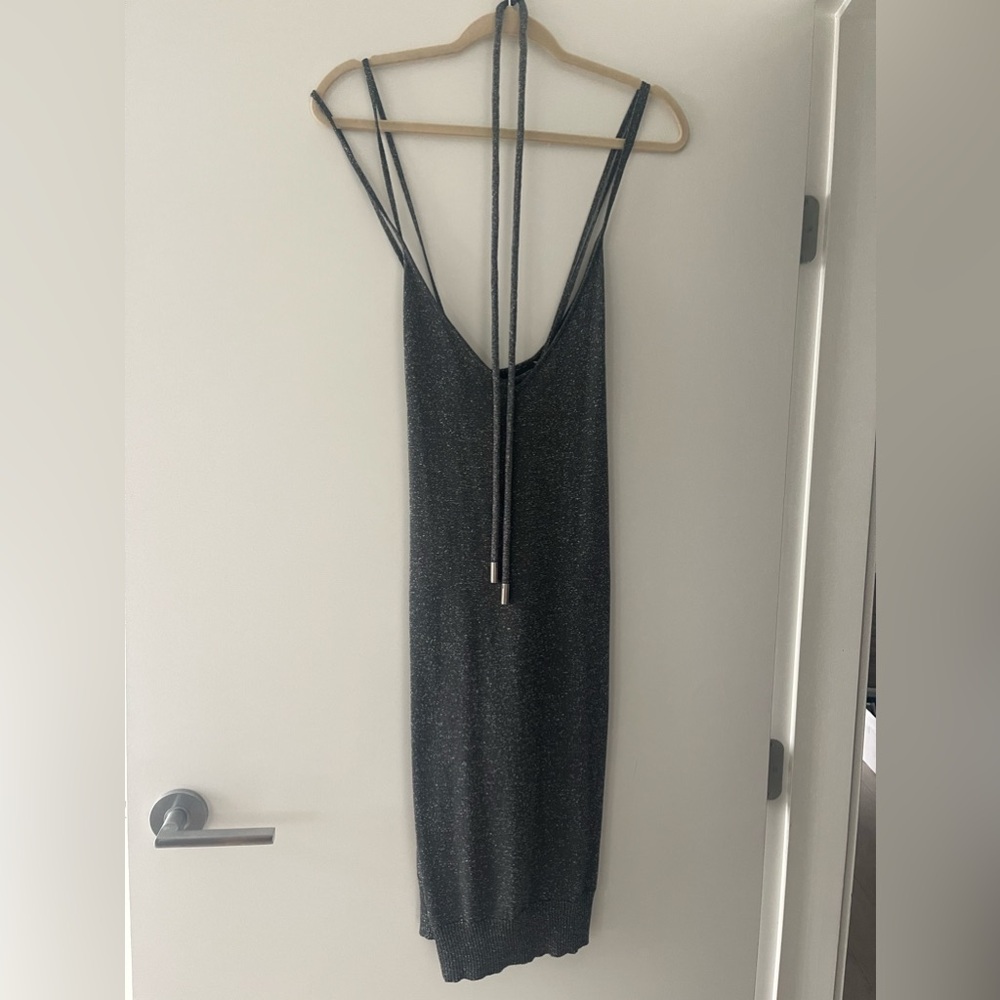 NWT Dolce & Gabbana Grey & Silver Dress EU 46 US L/XL